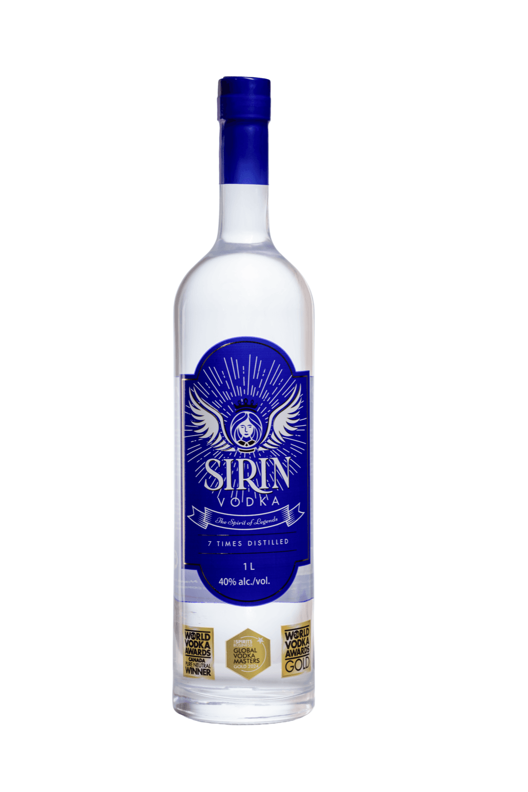 SIRIN Vodka blue label bottle